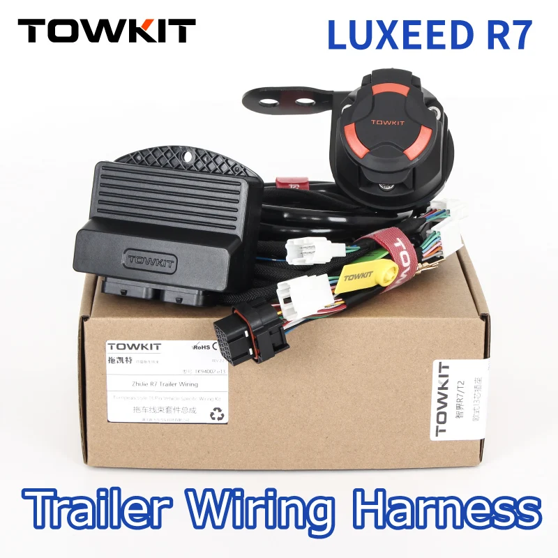 

Жгут проводов прицепа LUXEED R7 Eur 13/7-контактный сигнал заднего фонаря для прицепа RV Австралия 12/7-контактный T4 Контроллер прицепа