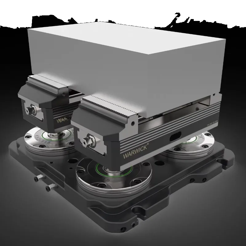 Zero-point Clamping System with 4 Clamping Stations for Quick Change Pallet with Shortest Set-up Time KSZ90-T4
