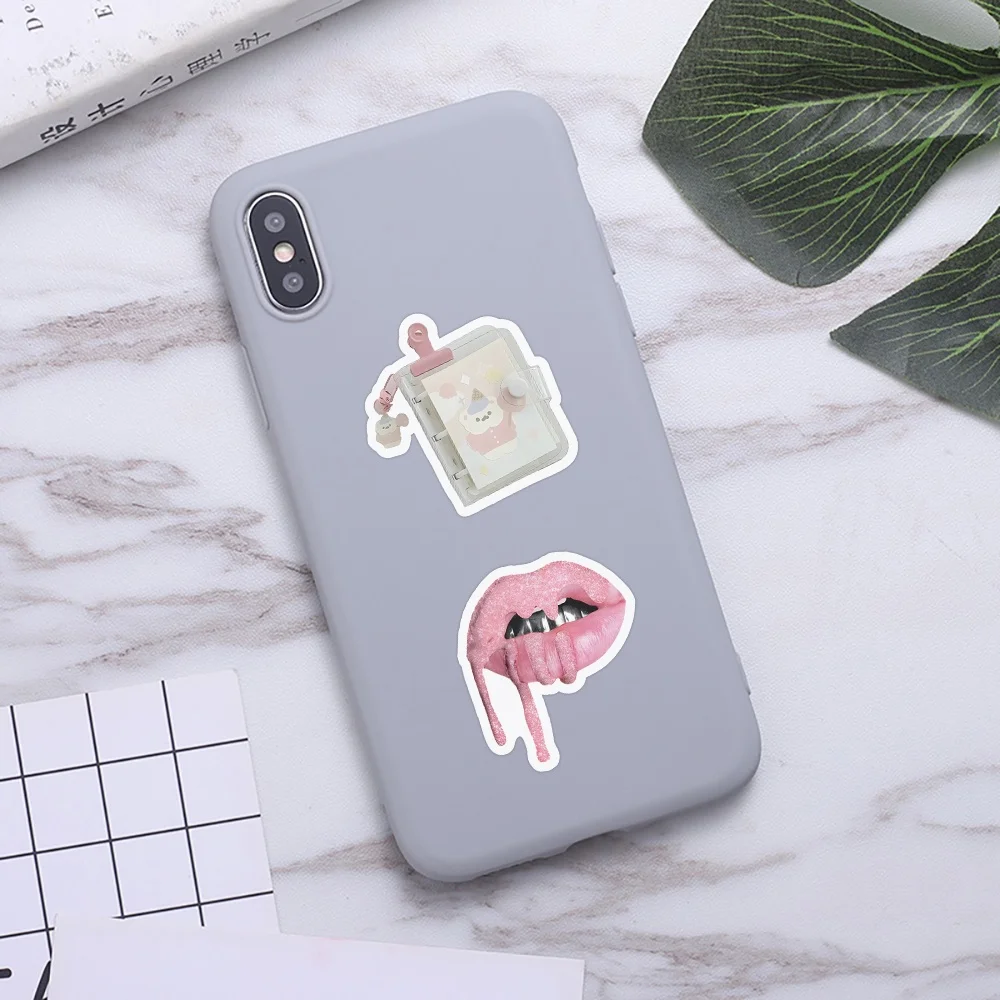 103PCS INS Style Cute Pink Small Items For Helmet Bicycle Hand Account Pencil Case Decals  BulingBulingStickers Store