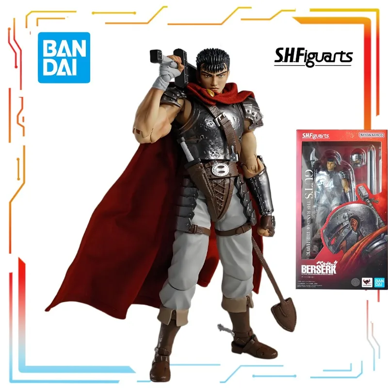 

Bandai Original S. H. Figuarts Finished Movable Dolls Gus (Sword Wind Legend) Anime Action Figure Model Toys Model Gifts for Boy