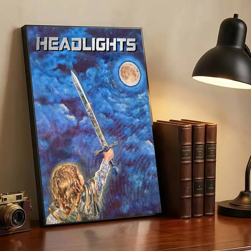 A-Alex G Headlights Peelable Self-adhesive Poster Stickers Are Suitable For Frameless Wall Decoration In A Room
