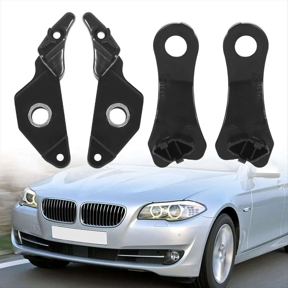 11-1Pair Front Headlight Bracket Repair Kits for BMW E60 E61 525i 530xi 540i 545i 550i 2003-2010 63126941478 63126942478 - view 5