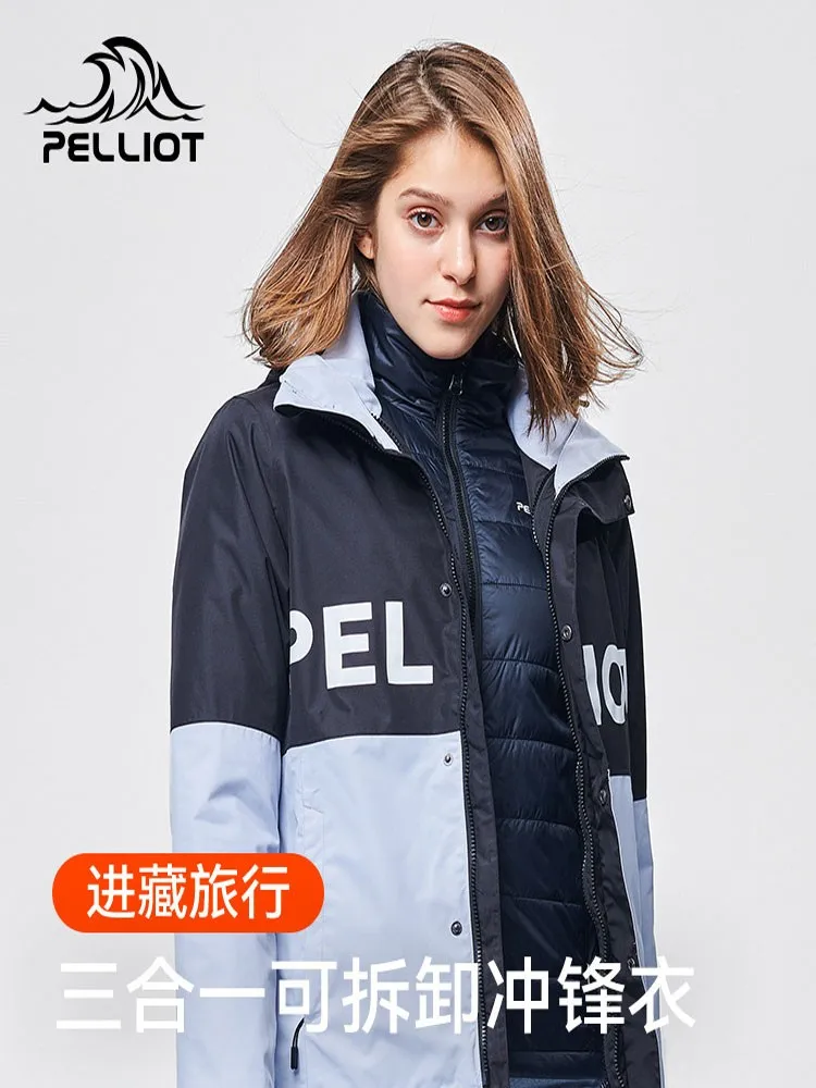 PELLIOT Outdoor Stormtrooper, Lovers, 3-in-1 Detachable Cotton Suit, Warm, Windproof, Waterproof, And Tidal Jacket