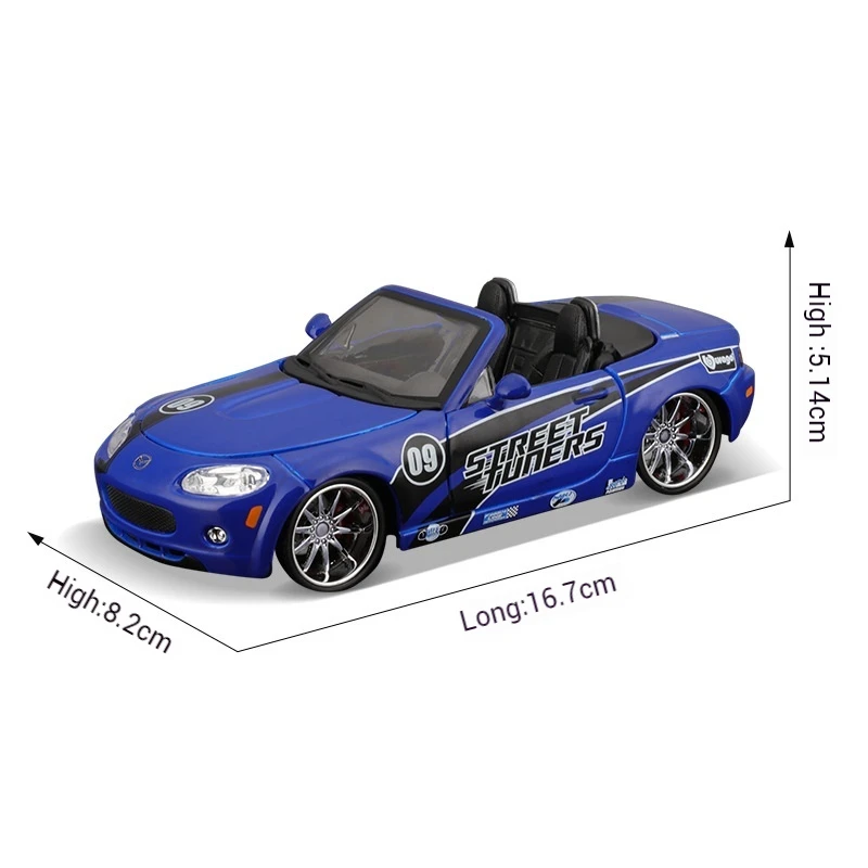 Burago 1:24 Mx-5 ata MiBlue Voiture de sport Die Considérant Alliage Modèle Collection Décoration Modèle De Voiture Mâle Contrôle De La Force Voiture Jouet Cadeau