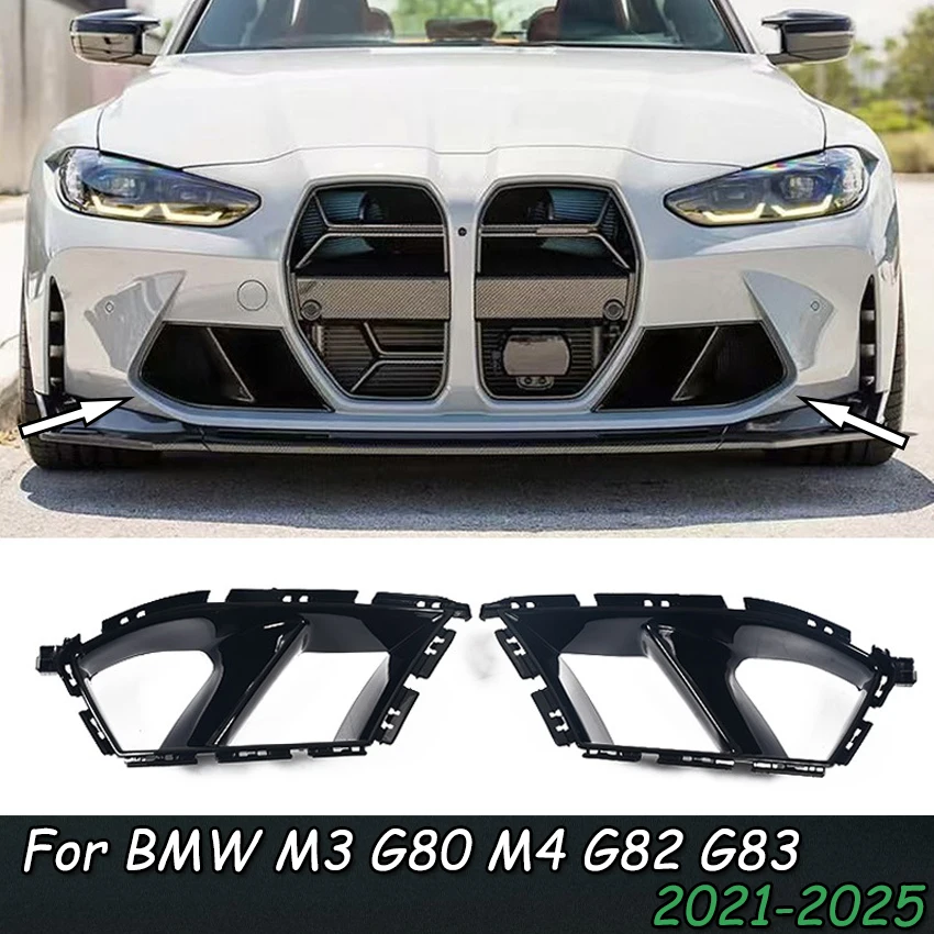 

Front Bumper Grill Fog Air Vent Cover For BMW M3 G80 M4 G82 G83 2021-2024 1Pair Front Bumper Side Air Vent Cover Car Decorative