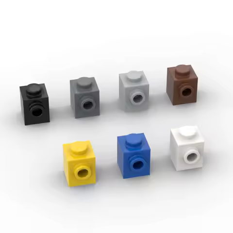 MOC 10PCS 87087 Modified 1x1 Building Blocks Kit With Stud On Side Bricks Particle Puzzle Idea Toys Children Birthday Xmas Gift