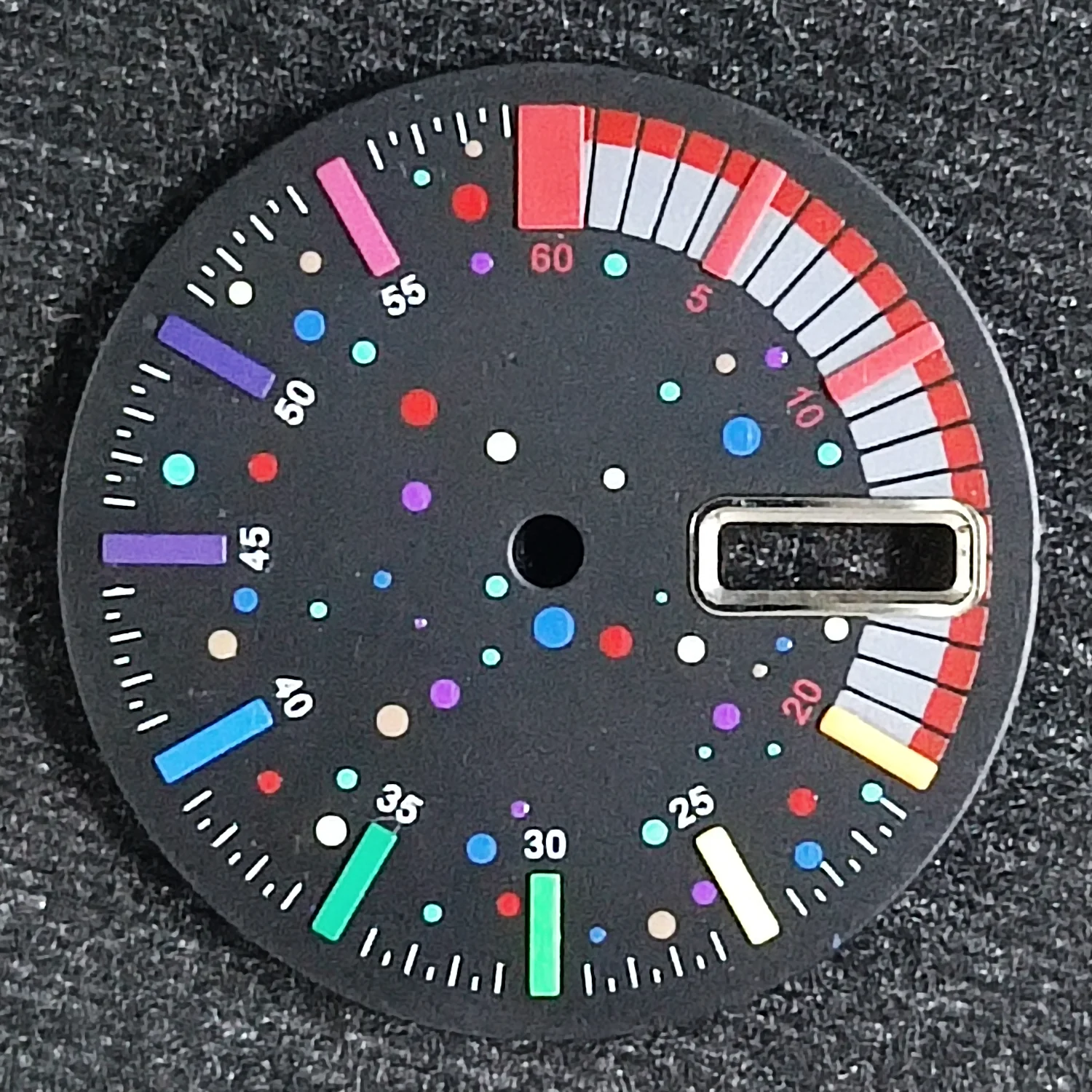 Asséptico Rainbow Watch Face Acessório, 28,5mm, NH36