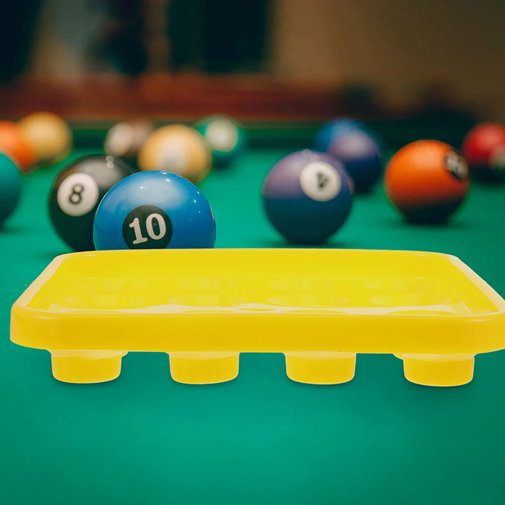 

2Pcs Snooker Ball Tray Plastic Billiard Organizer Pool Table Ball Storage Tray 16 Balls Clear Bins for Organizing