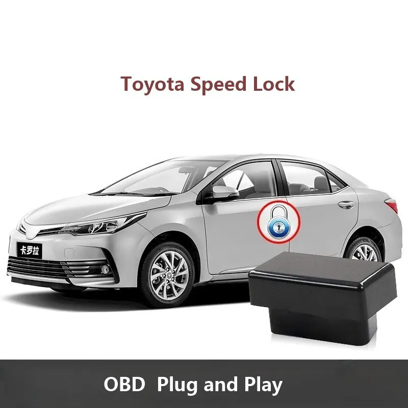 Car Auto OBD Plug And Play Speed Lock Unlock Device For Toyota Corolla/Aqua/Camry/Prado/RAV4/Auris/CHR/Sienta