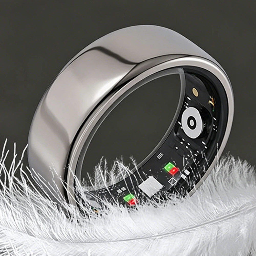 

New Smart Ring Men Women Health Sleep Heart Rate Blood Pressure Monitoring IP68 & 5ATM Waterproof Multi-sport Modes SmartRing