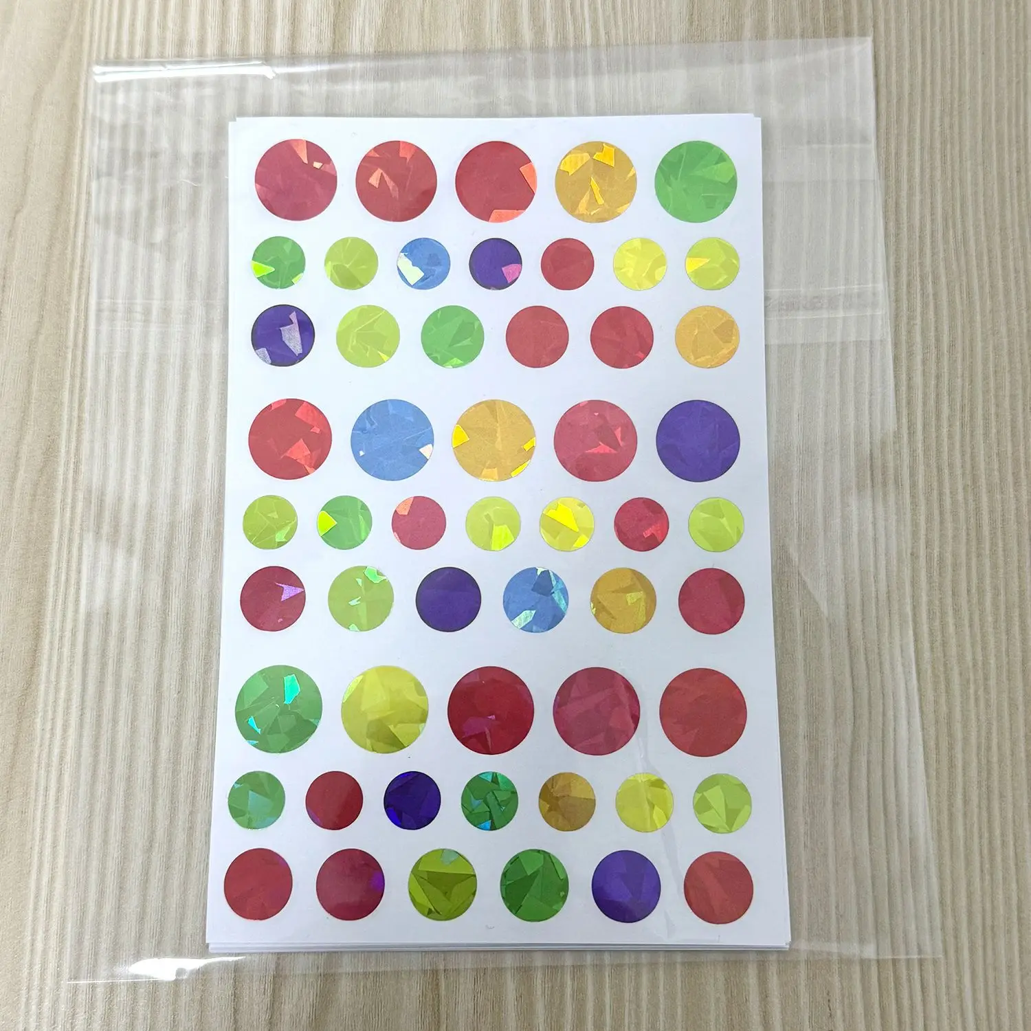 5 Pages Laser Gold Foil Self-adhesive Star Round Heart-shaped Stickers Reward Chart Decorative Children Toy Gifts Sticker Labels