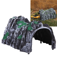 Plastic Rockery Tunnel Tracks Train Slots 1:87 Scale Model Train Railway Cave Tunnels Sand Table Model Railway Accessories