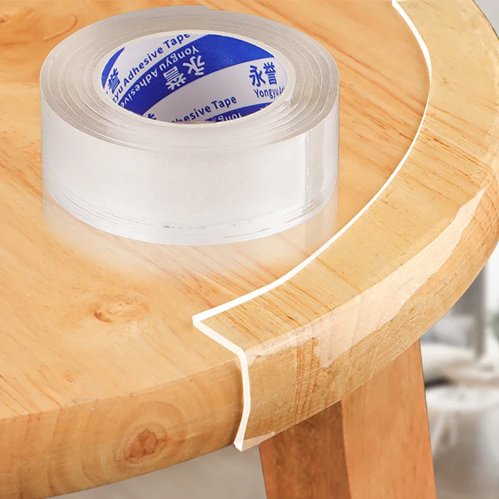 

Nano Tape Single Sided Tape Transparent Reusable Waterproof Adhesive Tapes Cleanable Kitchen Bathroom Supplies Tapes
