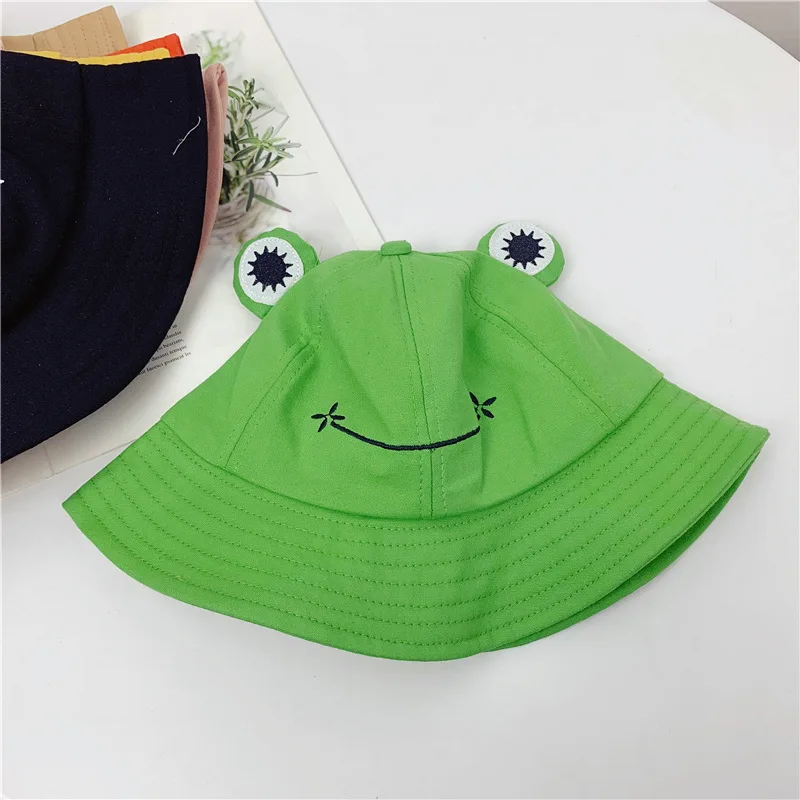 Cartoon Cute Frog Eyes Fisherman Hat Children Act Cute Parent-child Visor Spring and Summer Leisure Student Basin Hat