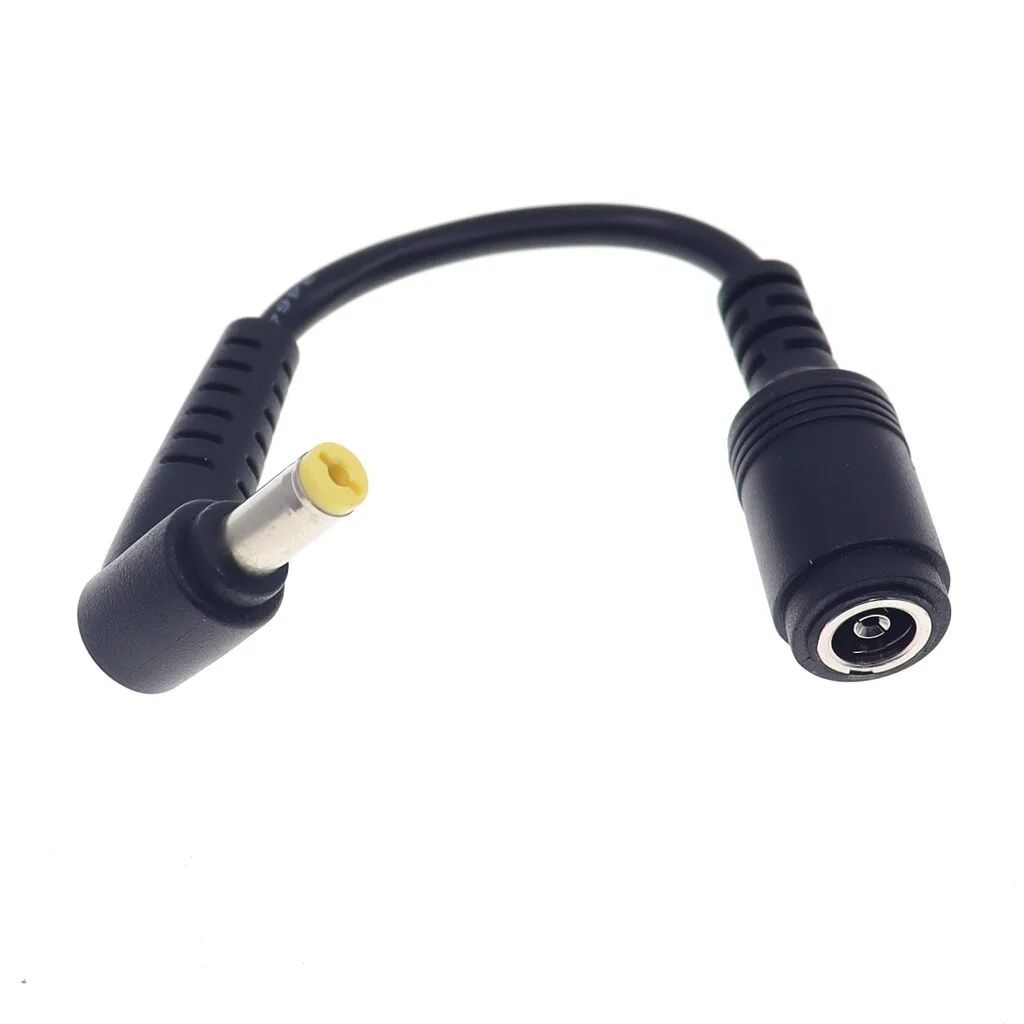 DC jack 6.5*4.4 / 6.0*4.4 Female to 5.5*1.7 mm Male DC Power Adapter Converter Cable for sony Acer Laptop Notebook Charger cord