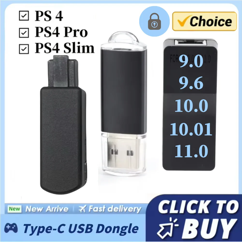 One-Key JB Tool Mod Kit USB Dongle JB USB Adapter w/ Ethernet Type-C Cable Game Accessories for PS4 FW  9.0 11.0 System