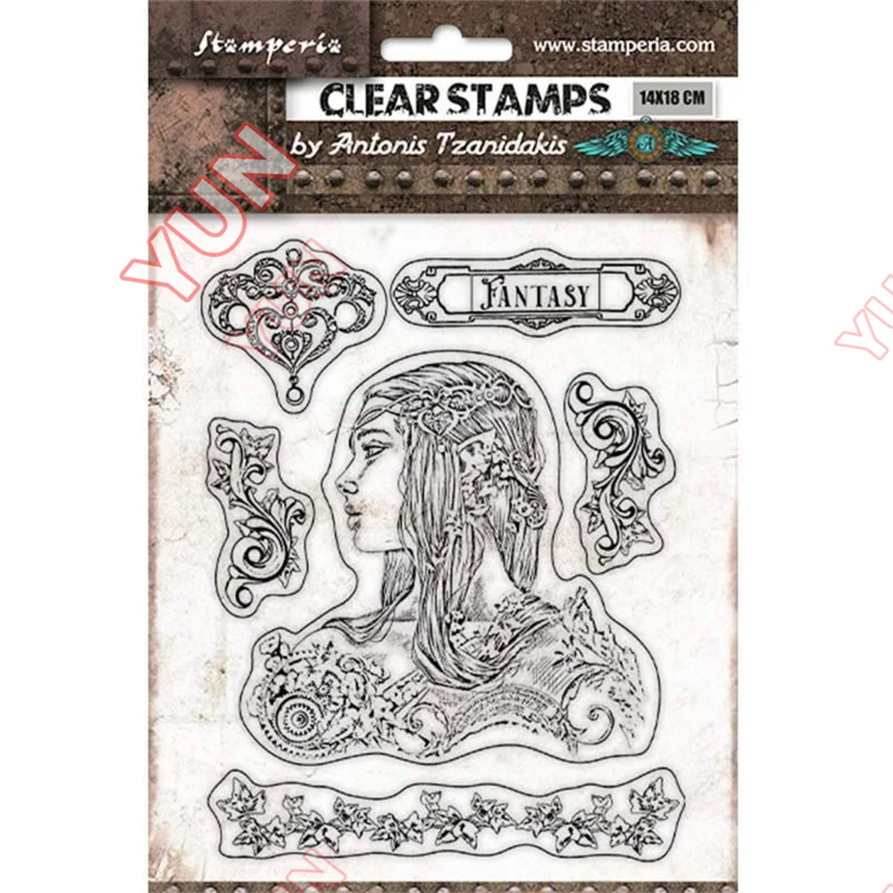 2023 New Sad Girl Graphic Shape Clear Stamp Cutter Diy Scrapbook/card Making Album