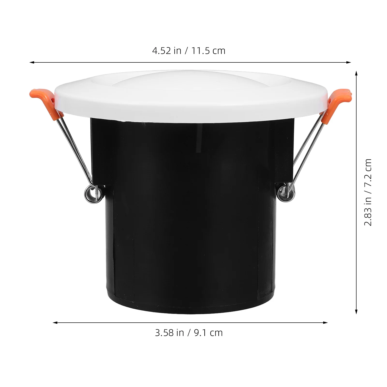 صمام هواء دائري ABS مع آلية الربيع فتحة توزيع السقف المستديرة لنظام تهوية سقف الحمام والمكتب المنزلي