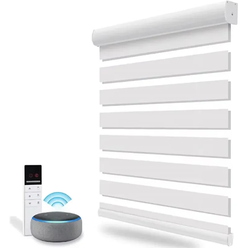 Electric custom PVC built-in electric motor shutters, intelligent control, suitable for hotels, offices, apartment projects