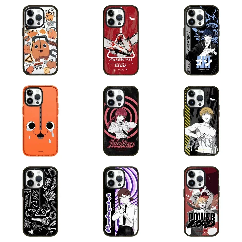 

Magsafe Acrylic Anime Chainsaw Phone Case Cover for IPhone 12 13 14 15 Pro Max Case for IPhone 15 Pro Max