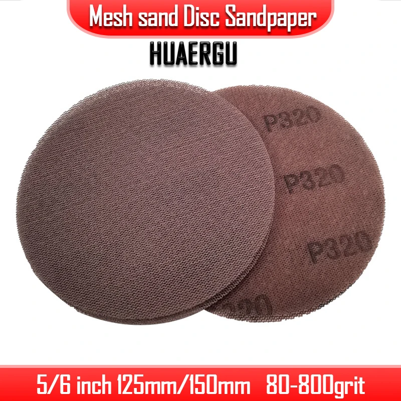 

Mesh Grinding Disc Sandpaper Sanding disc for MIRKA/FESTOOL/3M etc Sander 5/6 in125mm/150mm Dry-Grinding Mesh Pneumatic Round