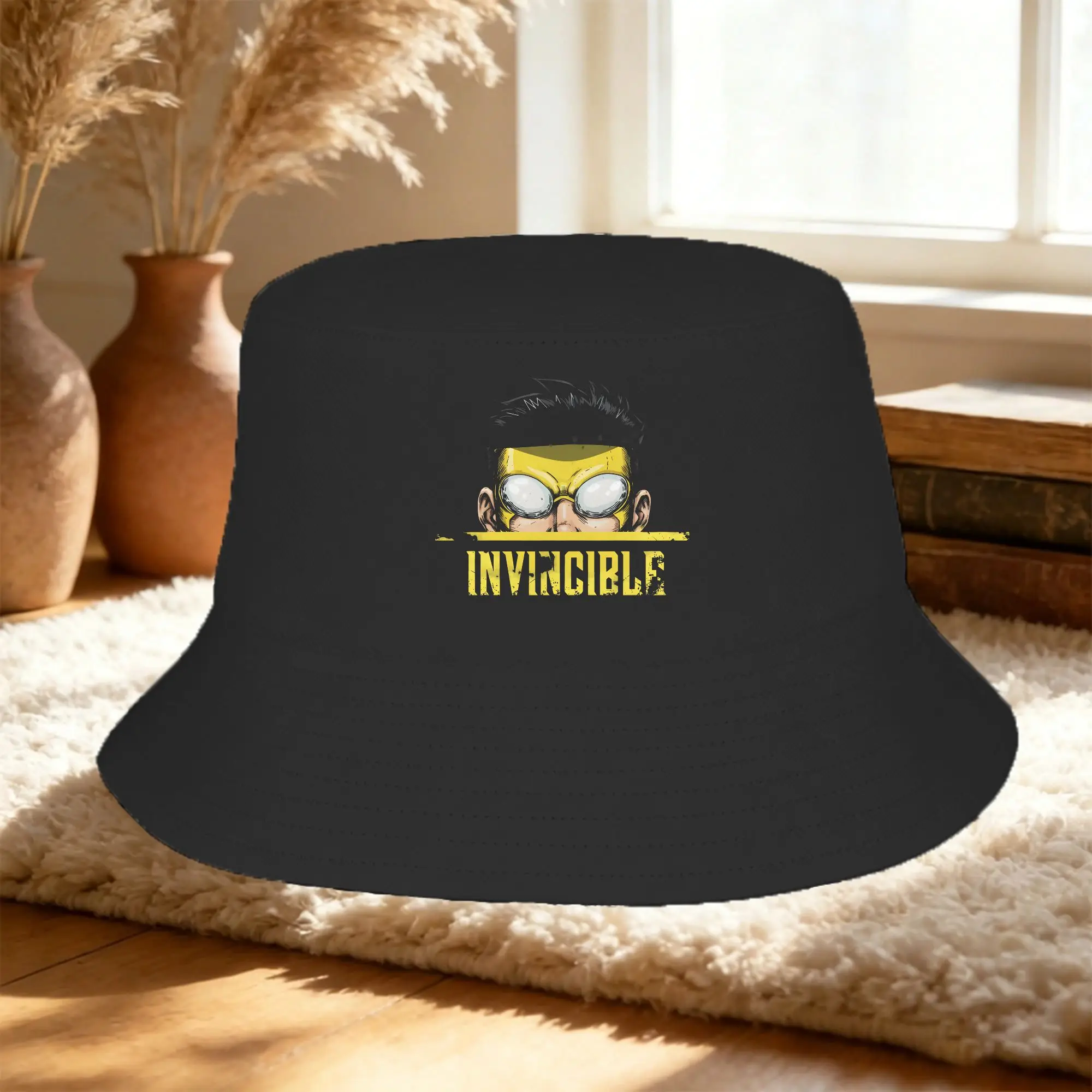 Summer Getaway Headwear Invincible Animated Comic Stuff Bucket Hats Unique Unisex Sun Hat  Session Hat Fisherman Hat Vacation