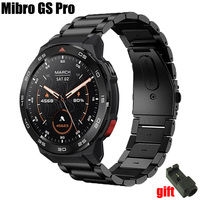 For Mibro GS Pro Strap Metal Stainless Steel Adjustable Band Bracelet Luxurious Belt For Women men