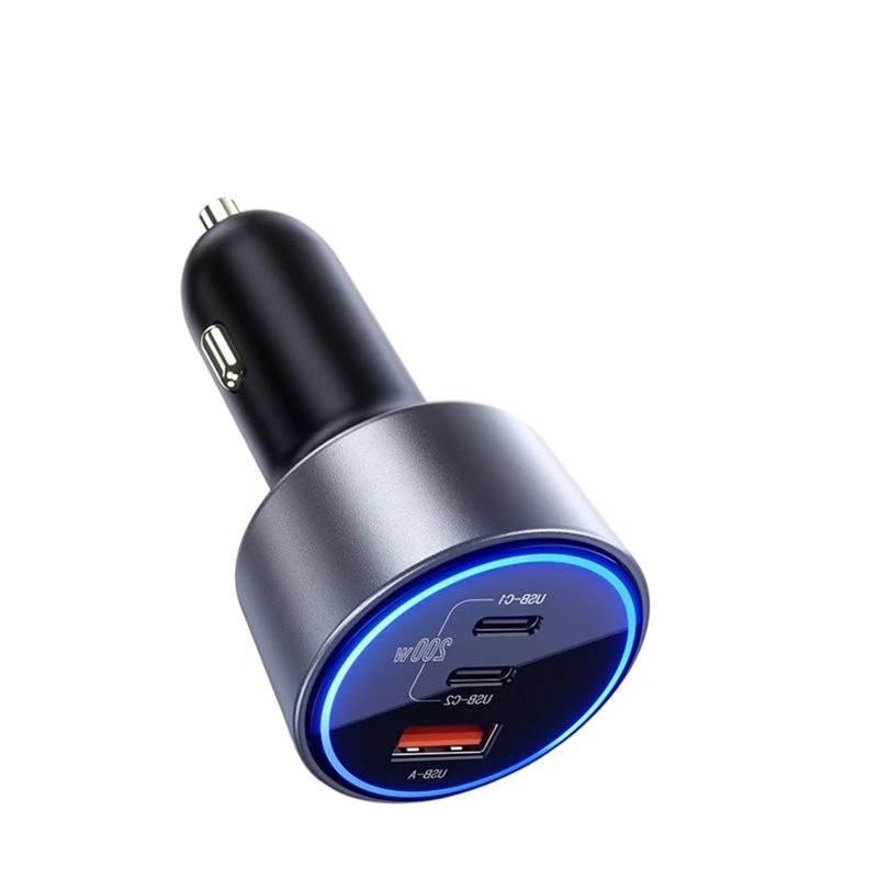 ABTD-Car Phone 200W USB-C LED Multi-Port Type-C For Phones Laptop Car
