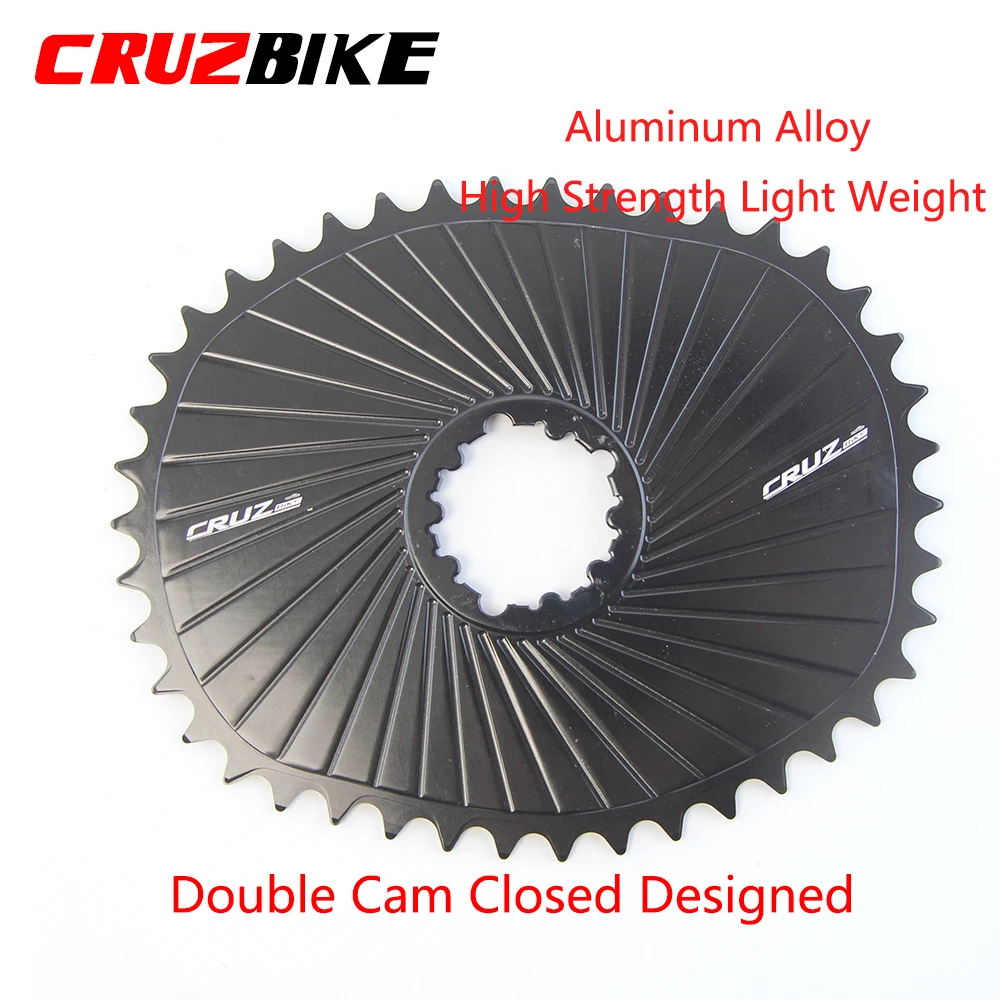 CRUZbike Road Folding Bike Chainring Oval Chainwheel 3 Bolts Direct Mount 42T/52T Closed  Biconvex Design