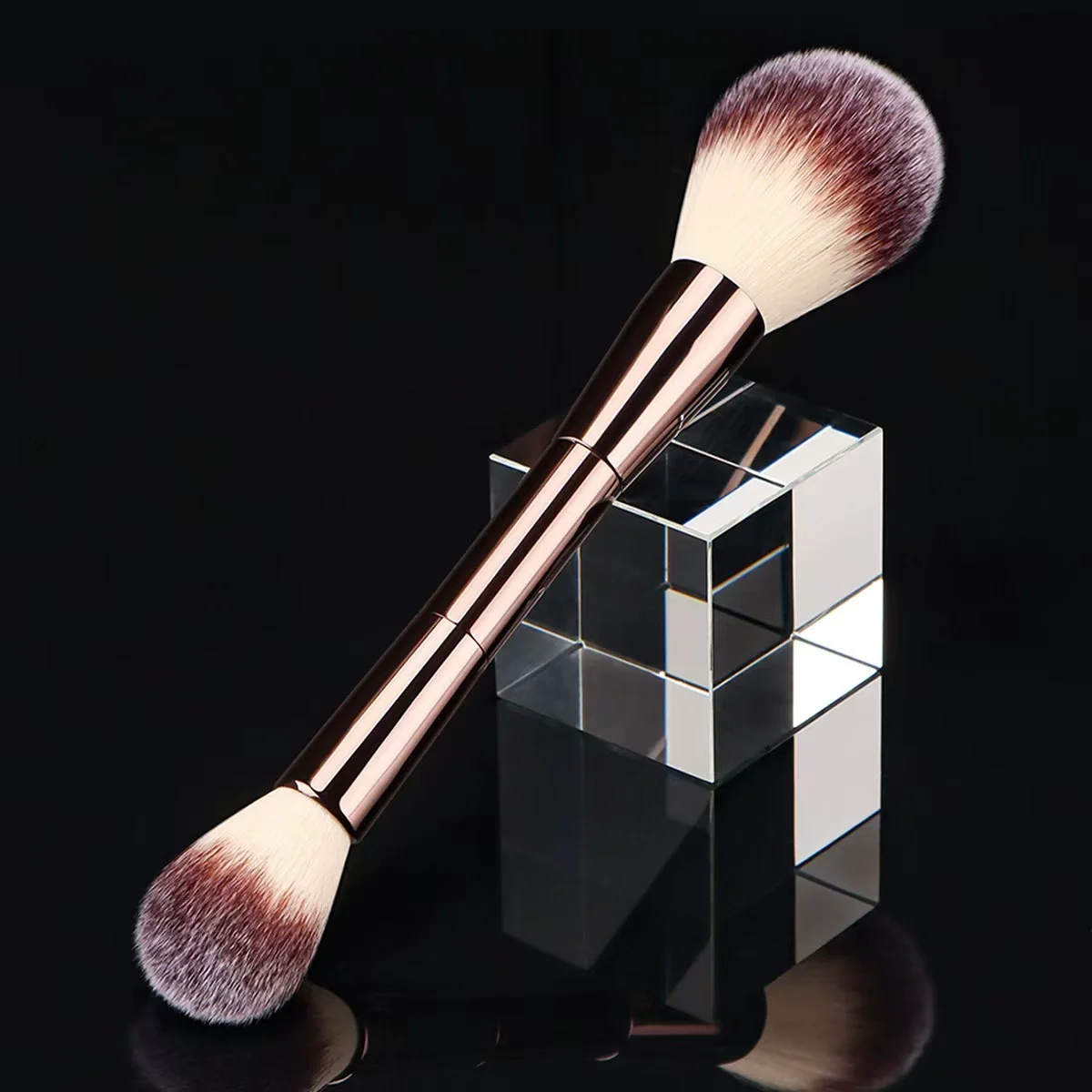 Hourglass Makeup Brush- No.18 Veil Powder Brush Soft Fiber Hair Double Head Powder Fashion Design Single Face Brush