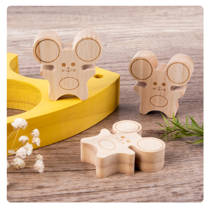 Rato de madeira e queijo empilhamento brinquedo animal equilíbrio desafio alta empilhamento interação pai-filho blocos de construção brinquedos das crianças