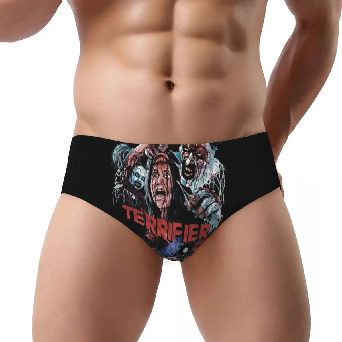 

Custom Terrifiers Halloween Horror Movie Briefs Underwear Mens Comfortable Stretch Panties