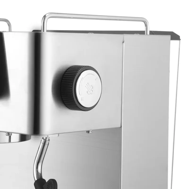 آلة شديدة التحمل مصنوعة من الفولاذ المقاوم للصدأ ونظام تسخين مزدوج ماكينة قهوة اسبريسو محلية الصنع #2