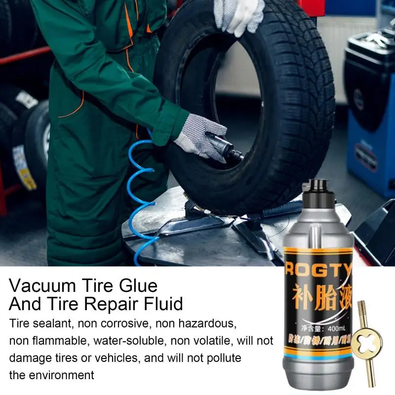 Tire Sealant 400ml Tire Repair Kit Non-destructive Fast Tire Bead Sealer Tire Repair Kit For Small And Medium Wheeled Tire