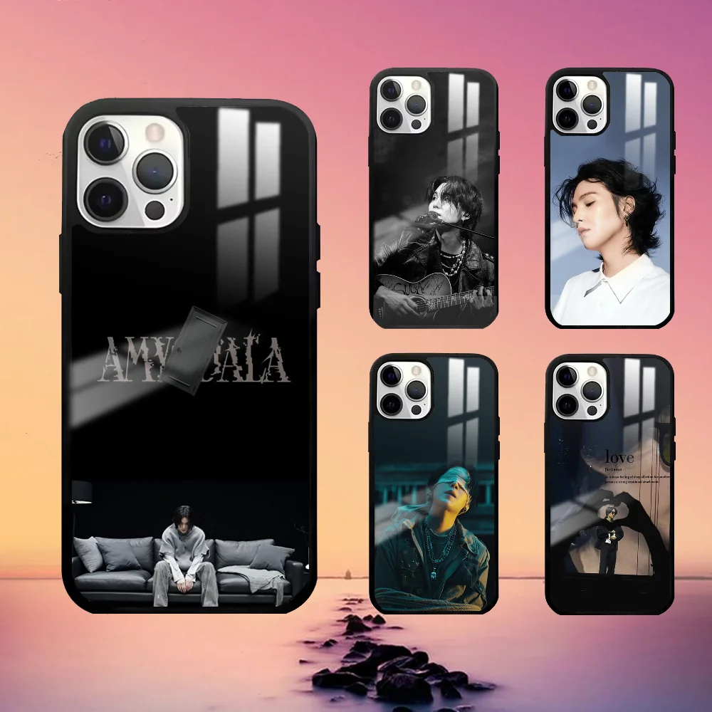 A-Agust D Yoongi S-Suga Phone Case For iPhone 16 15 14 13 12 11 Pro Max Plus Mini Fashion High Quality mirror phone case