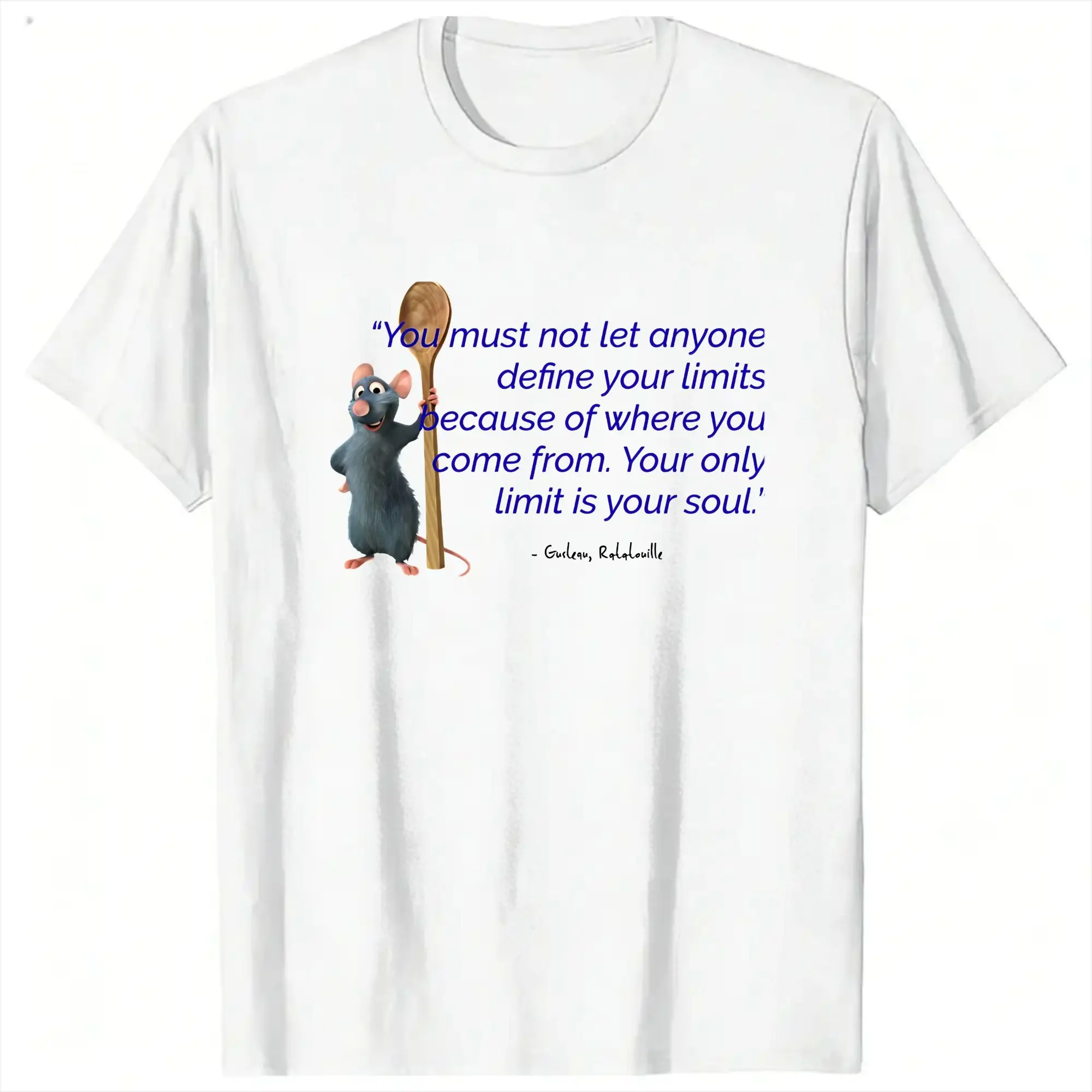 Men T Shirt Ratatouille T-Shirts Trendy Cool  Summer Tee Shirt Y2K Casual Design Cotton Clothing Gift Idea