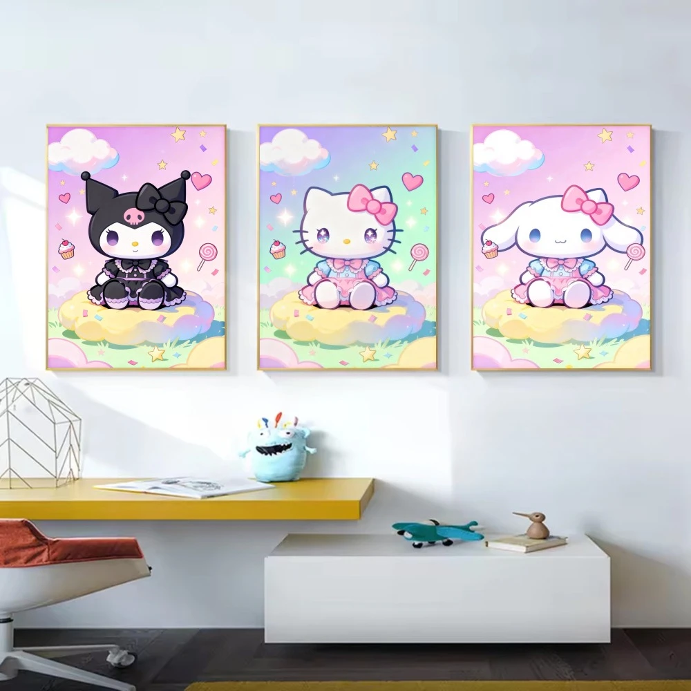 Sanrio Kuromi Hello Kitty Cinnamoroll Diamond Painting HelloKitty DIY Home Art Decoration & Handmade Creative Gifts