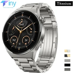 22mm Titanium Metal Strap For HUAWEI Watch 4 Pro Band Correas for HUAWEI GT4 3 46mm/GT3/GT 2 46mm/GT2 Pro Bracelet Watchband