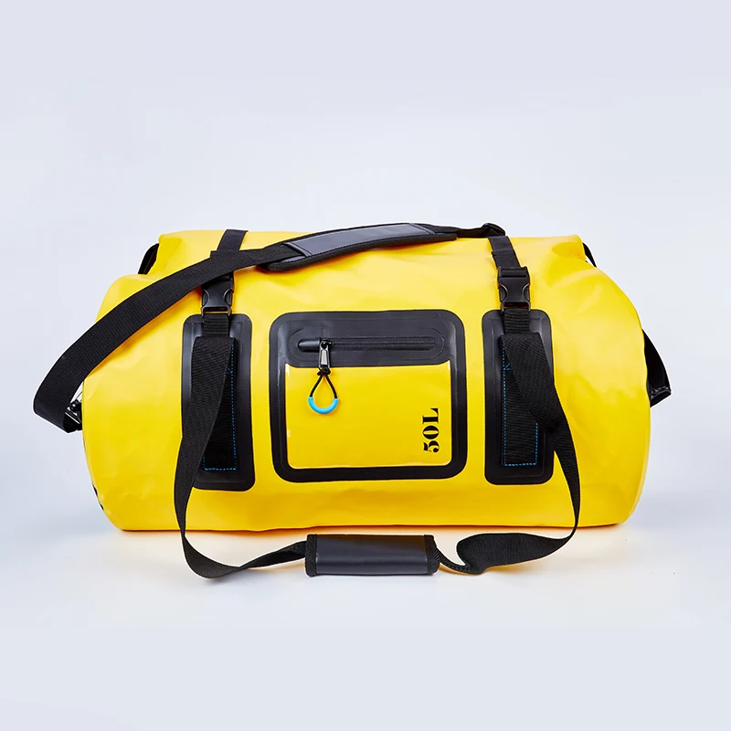 Grande saco de bagagem impermeável com topo laminado e saco seco, adequado para caiaque, rafting, remo, natação, 20L, 50L, 70L, 120L