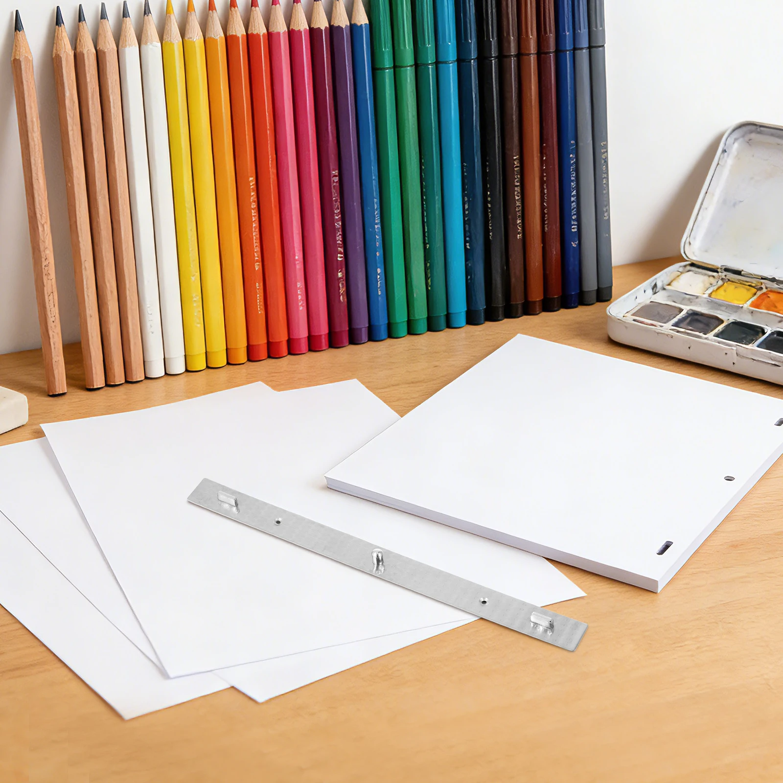 

Positioning Ruler 3 Pin Pegbar Metal Animation Drawing Tool For Paper Fixing Diy Art Supply Portable Ruler