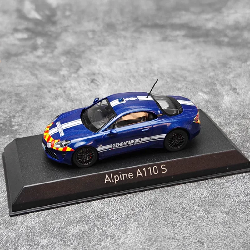 

NOREV Diecast 1:43 Scale Alpine A110S 2023 Police Alloy Simulation Car Model Adult Collection Souvenir Gift Toys Static Display