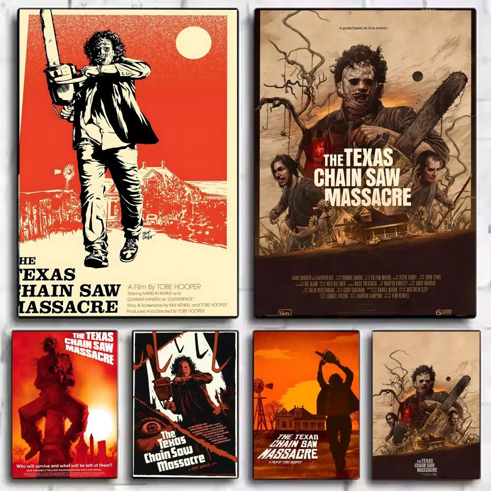 Poster, Wandkunstdruck, geeignet für Wohnzimmer, Schlafzimmer, Bar, Salon, Heimdekoration, Geschenk, T-Texas C-Chainsaw M-Massacre