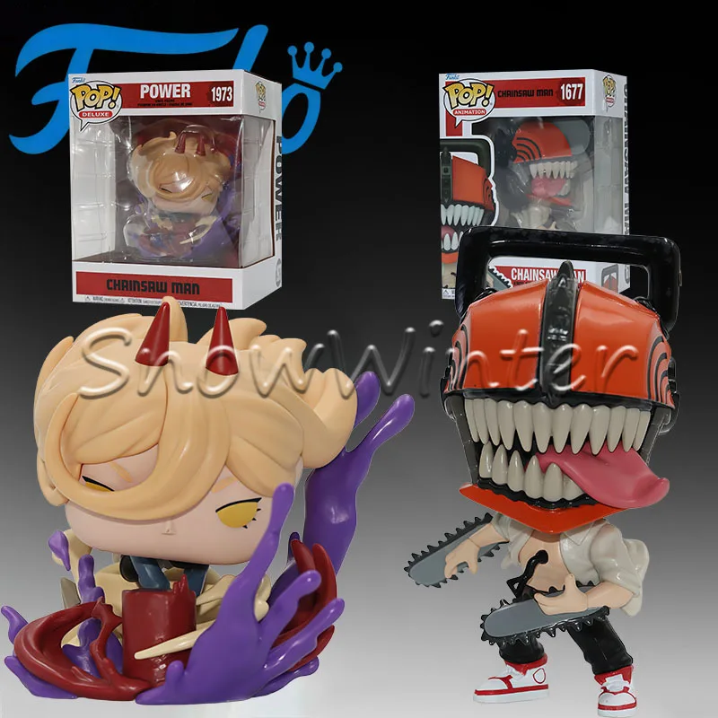 【En stock】FUNKO POP Original Power Blood Devil & Chainsaw Man Figuras de Anime Juguetes para niños Regalo de Navidad Modelo coleccionable Adornos