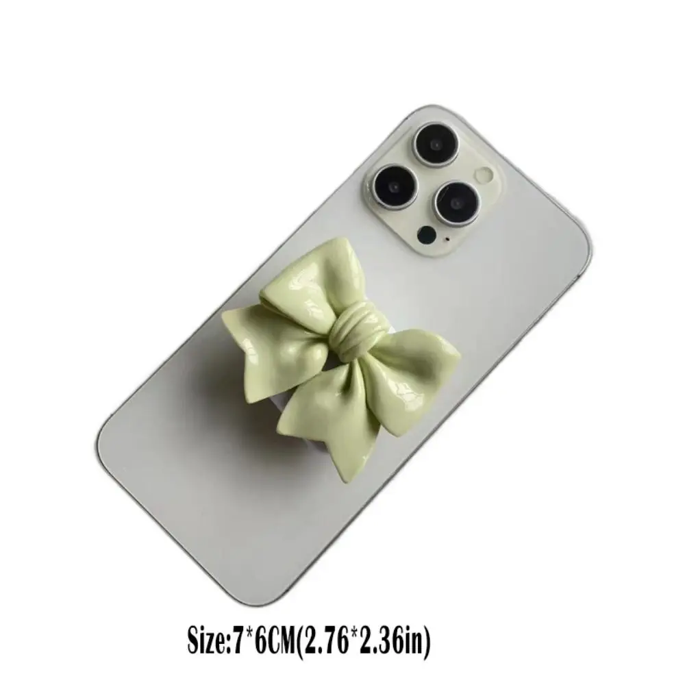 Lovely Mirror Phone Holder Portable Scalable Phone Bracket Y2K Fashion Flower Bowknot Phone Grip