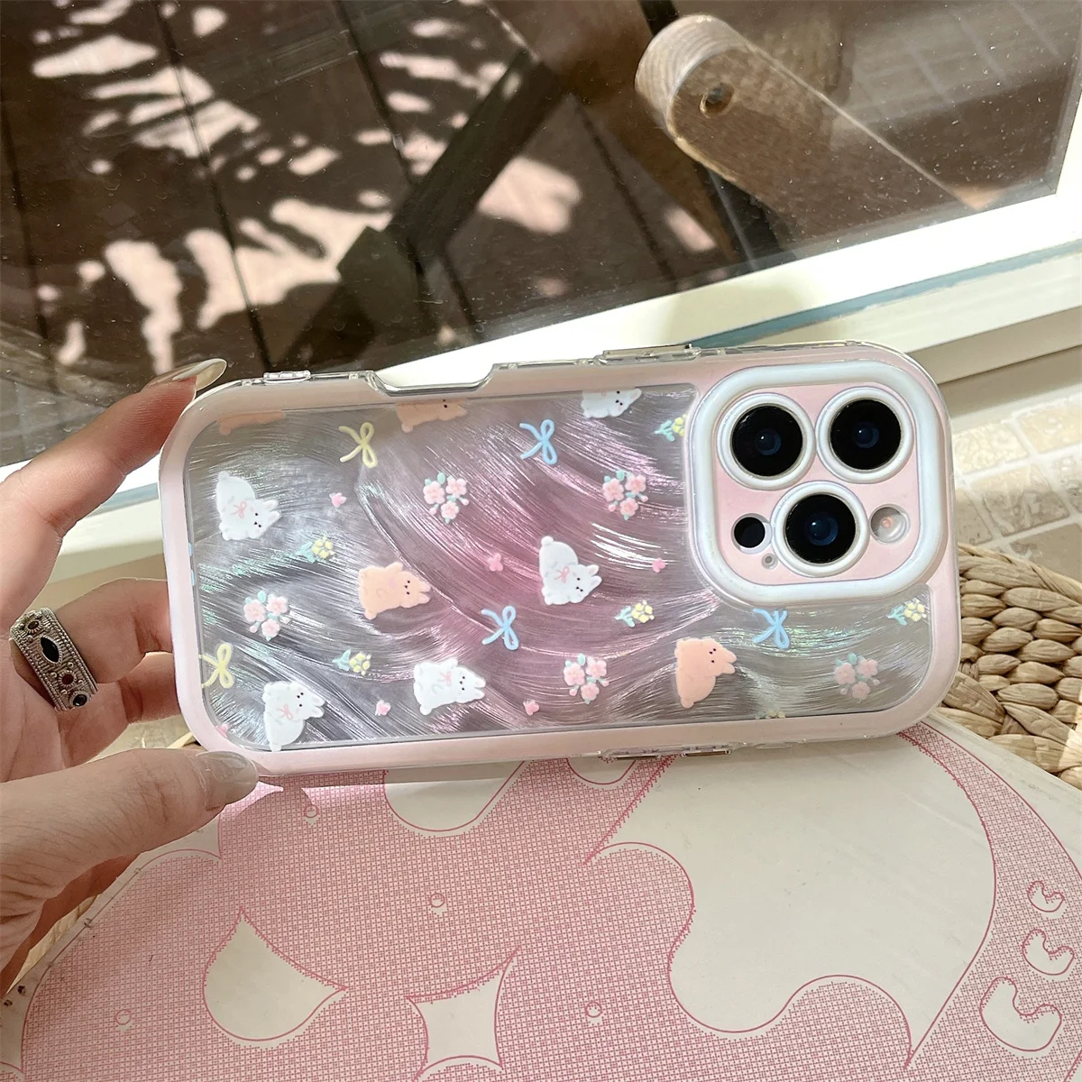 جديد HelloKitty لهاتف iPhone 16 15 14 13 Pro Max - حافظة هاتف كورية لطيفة فاخرة أنيقة مضادة للصدمات، صندوق غطاء جميل مضاد للسقوط