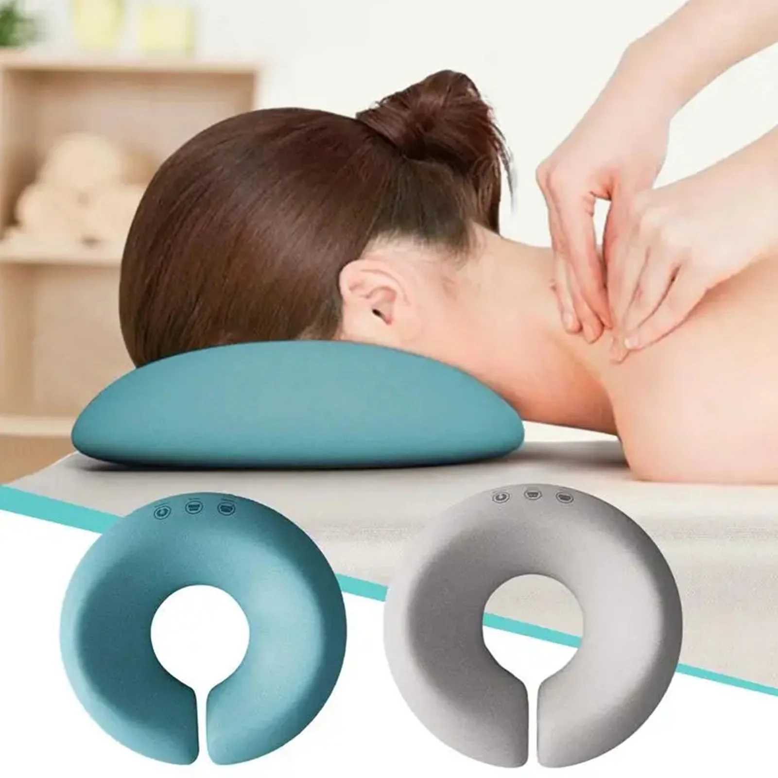 U shaped Massage Pillow Memory Foam Cervical Facial Support Pillow for Massage SPA Beauty Salon Pad Orthopedic Pillow Beding