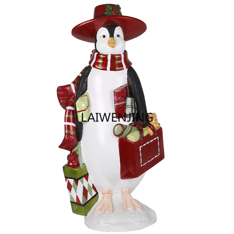 

MJY Christmas snowman polar bear penguin Christmas scene decoration props