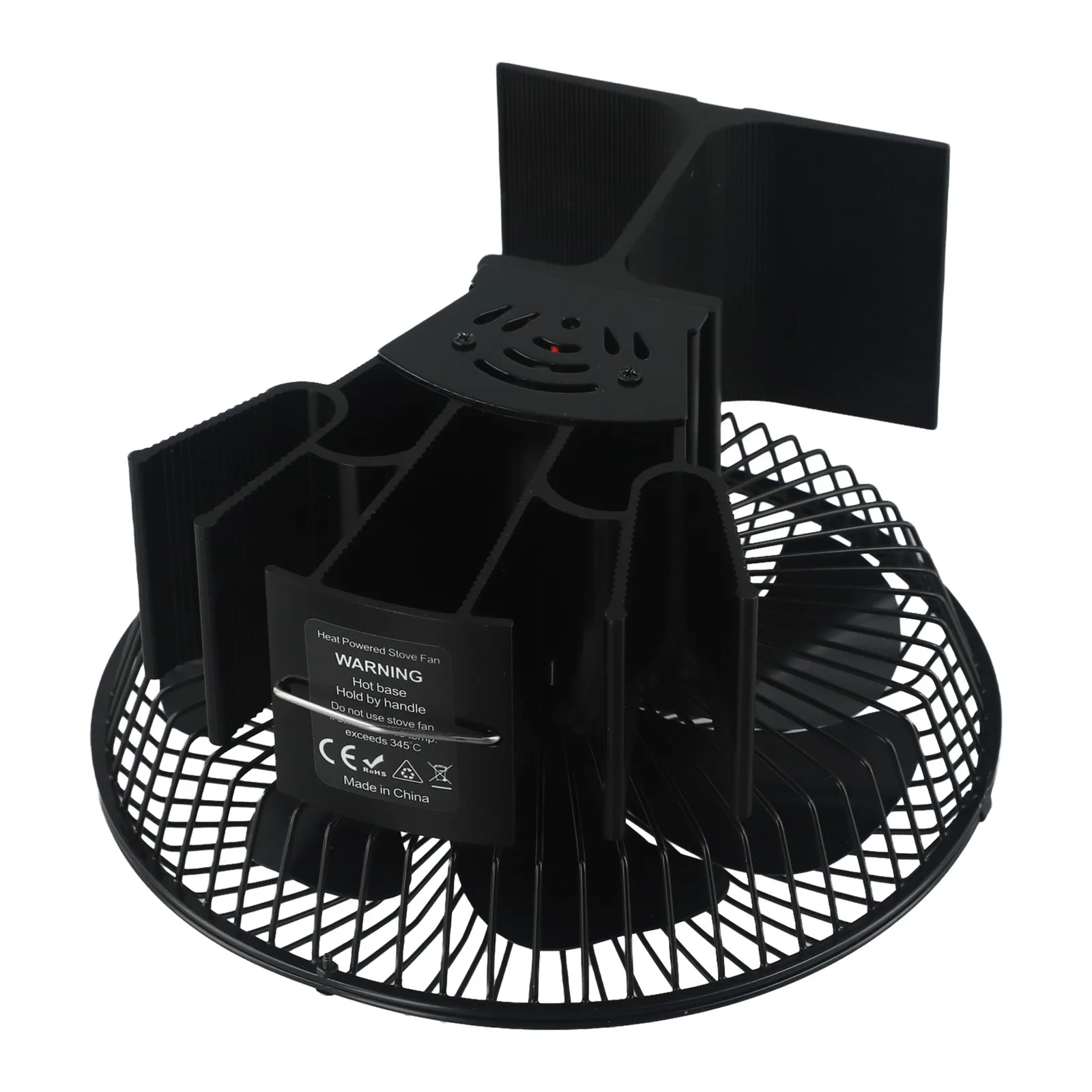 

190MM*105MM*205MM Log Burner Fan Heat Distribution Fan Wear Aluminum Alloy Rust Resistant Efficient Heat Distribution