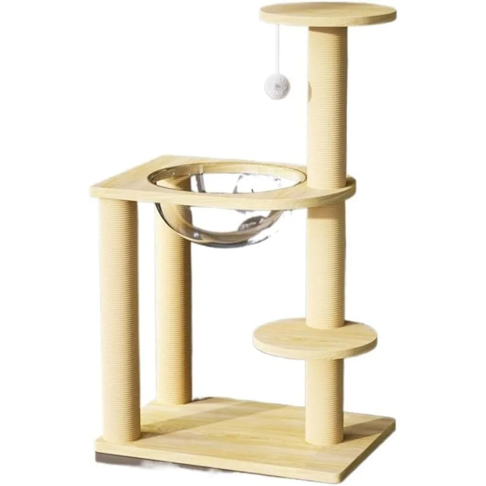 

Friendship Cat Easy to Clean Climbing Frame Space Capsule Nest Stand Jumping Platform Tree Small Supplies Shelves Climbe