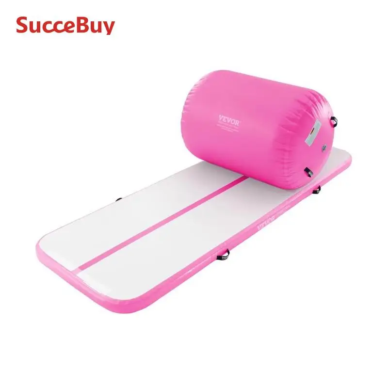 VEVOR Aufblasbare Gymnastikmatte Turnmatte, Aufblasbare Air Roll Air Barrel Gymnastik Tumbling Matten, Multifunktionale Tumbling-Matte Heimgebrauch / Fitnessstudio / Yoga / Cheerleading